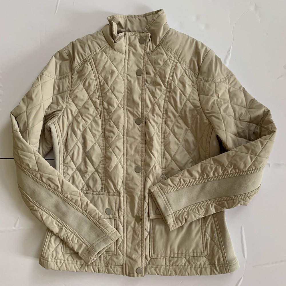Beige zip up jacket